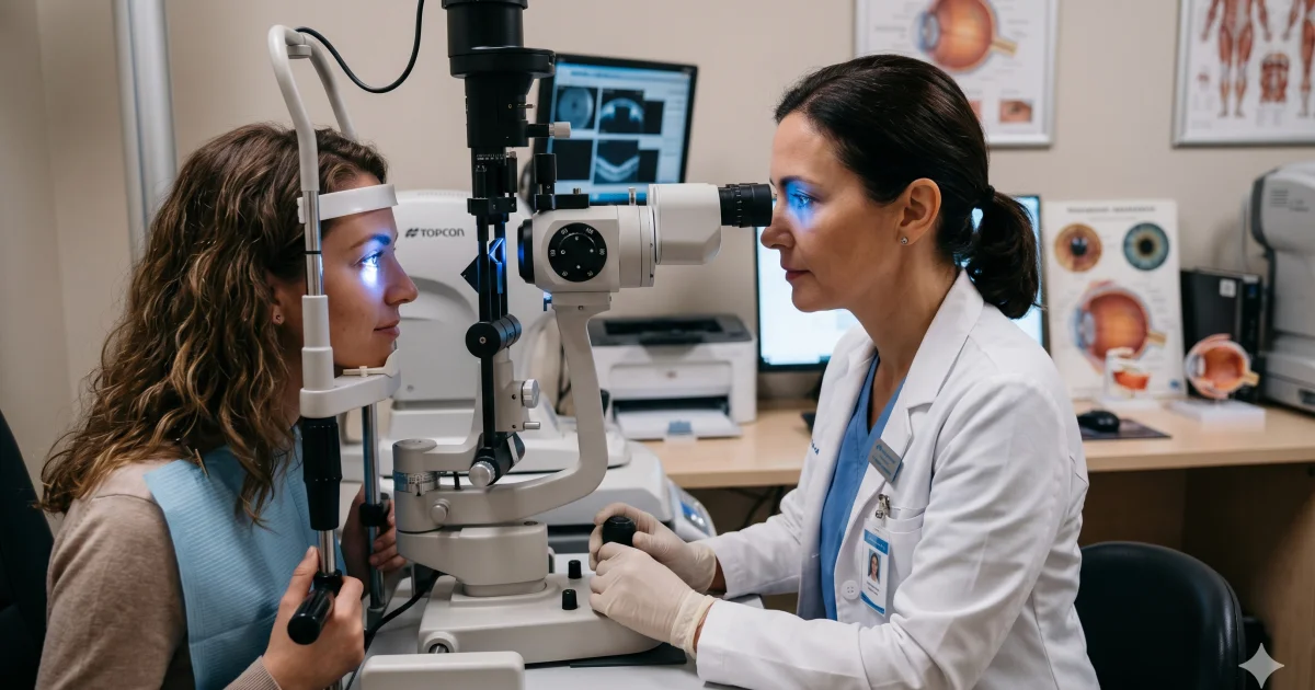 الاستشارة قبل الجراحة قبل تصبيغ القرنية FLAAK مع د. يوني غوزلان